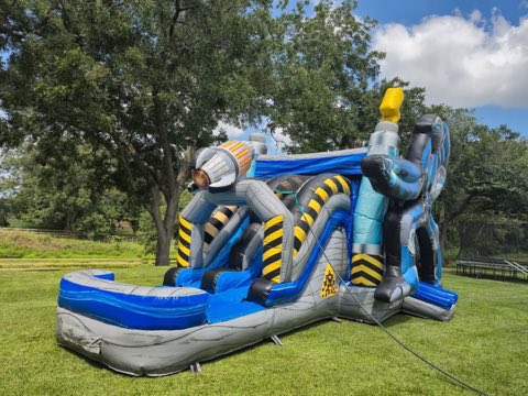 Robot Bounce House Water Combo rental