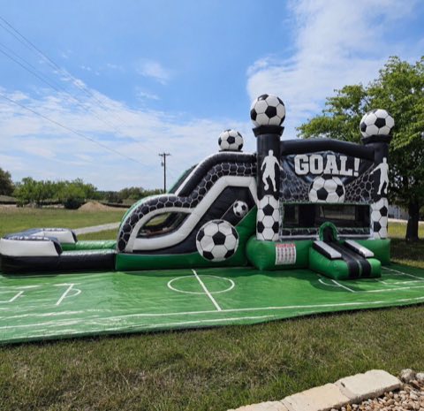 Soccer Goal Bounce House Combo rental
