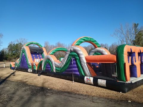 Green Orange Obstacle Course rental